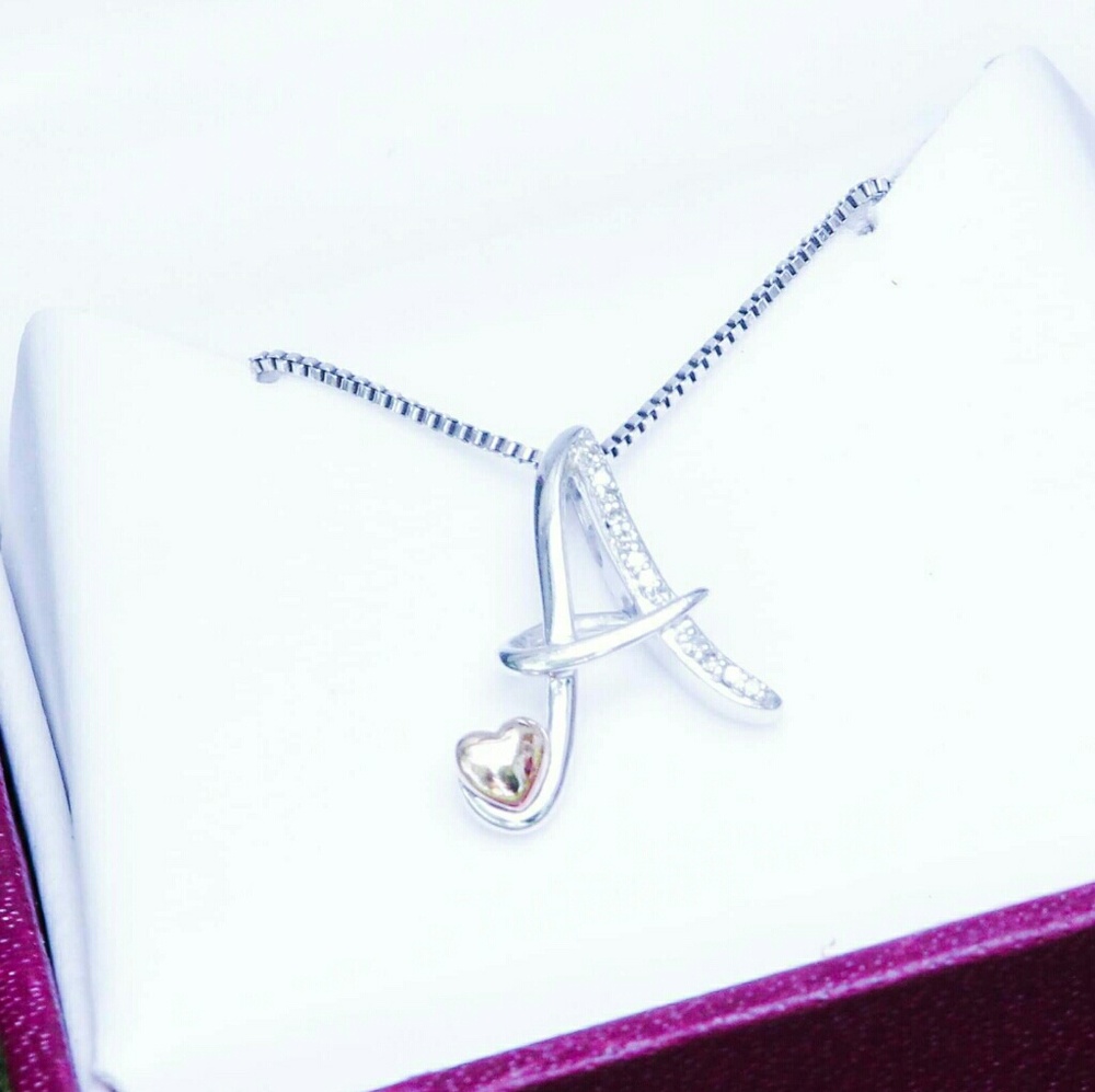 Monogram A necklace